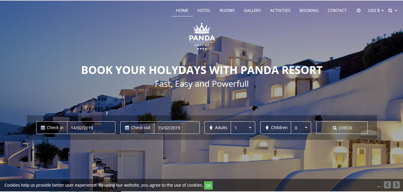 Hotel Booking - Buy Ready Website.